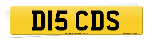 Registration number D15 CDS